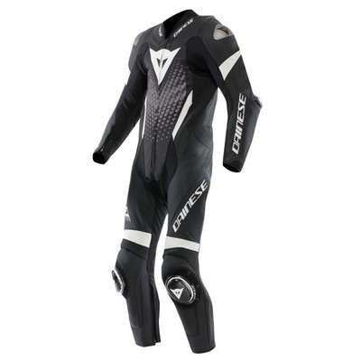 Dainese Laguna Seca 6 Einteiler Black White Gr. 104 - 52 Tall Lederkombi