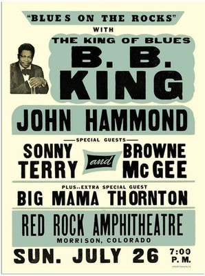 B.B King John Hammond Blues On The Rocks Aluminum Tin Metal Signs Home Décor Cof