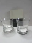 Steuben Crystal Set of 2 Old Fashioned / Rocks Glass Glasses - Pair ~ 3.5"
