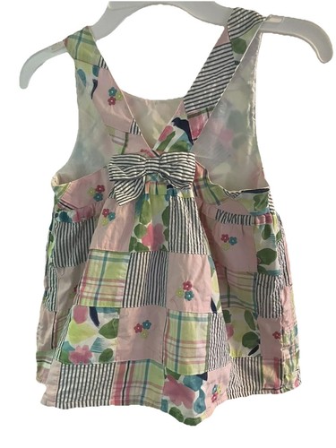 Gymboree NWT 2pc Set Sz 6 Pastel Madras Top 100% Cotton & Leggings Sz 5 - Picture 3 of 8