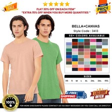 Bella + Canvas 3413C Unisex T Shirt Short Sleeve Tee Crew Neck Stylish T-Shirt