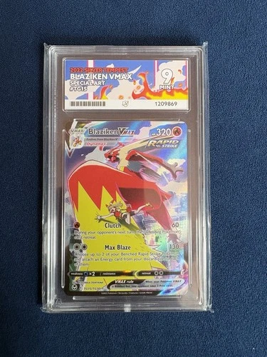 Pokémon TCG Blaziken VMAX Silver Tempest TG15/TG30 Full Art Gallery Rare ACE 9