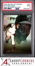 2001 UD HALL OF FAMERS HALL OF FAME GALLERY #G13 SATCHEL PAIGE HOF POP 1 PSA 9