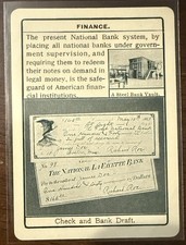 1903 Cincinnati Fireside Game Co National Life Check & Bank Draft