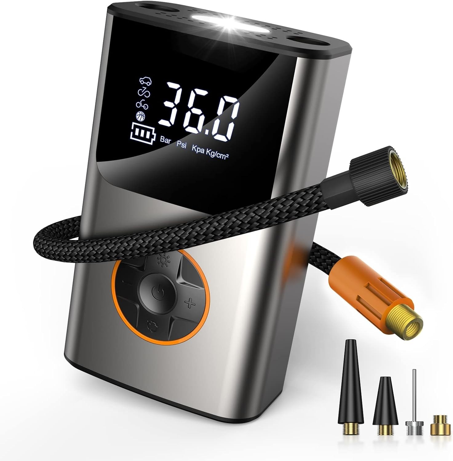 150PSI Electric Air Pump W/Guage for Road Bike, Mountain Bik