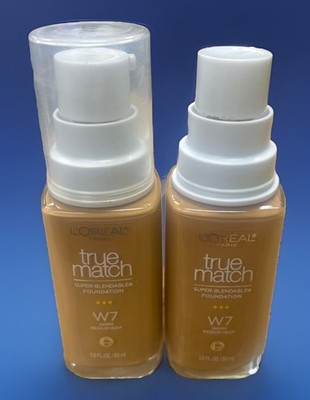 L'Oreal True Match Super Blendable Foundation W7 Warm Medium Deep Lot Of 2 Read!