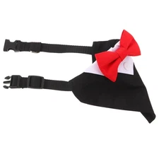 Puppy Triangle Scarf - Formal Pet Bandana Bib With Bow For Cats Dogs - Dog