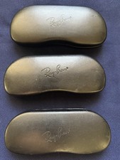 Lot Of Three x3 Ray Ban Universal Black Medium Hard Case for Sunglasses
