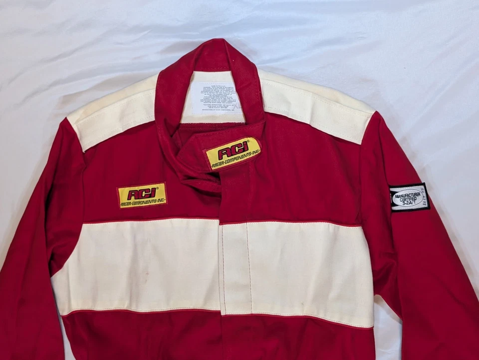 Traje de colección Racer Components Inc. certificado rojo Racing Driving Pit FR para hombre XL Foto 2 de 4