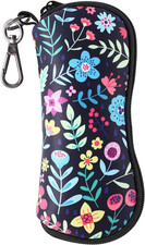 Sunglasses Case, Ultra Light Portable Neoprene Zipper Glasses Case, Soft Eyeglas