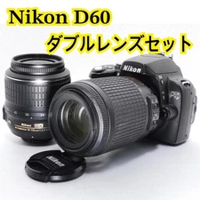 Nikon D60 double lens set10.2MP