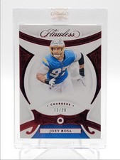 JOEY BOSA 2020 FLAWLESS RUBY GEM FOOTBALL ENCASED CHARGERS /20 Q5692