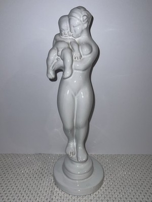Art Deco Scandinavian Denmark KAI NIELSEN Bing & Grondahl Figurine Mother & Baby