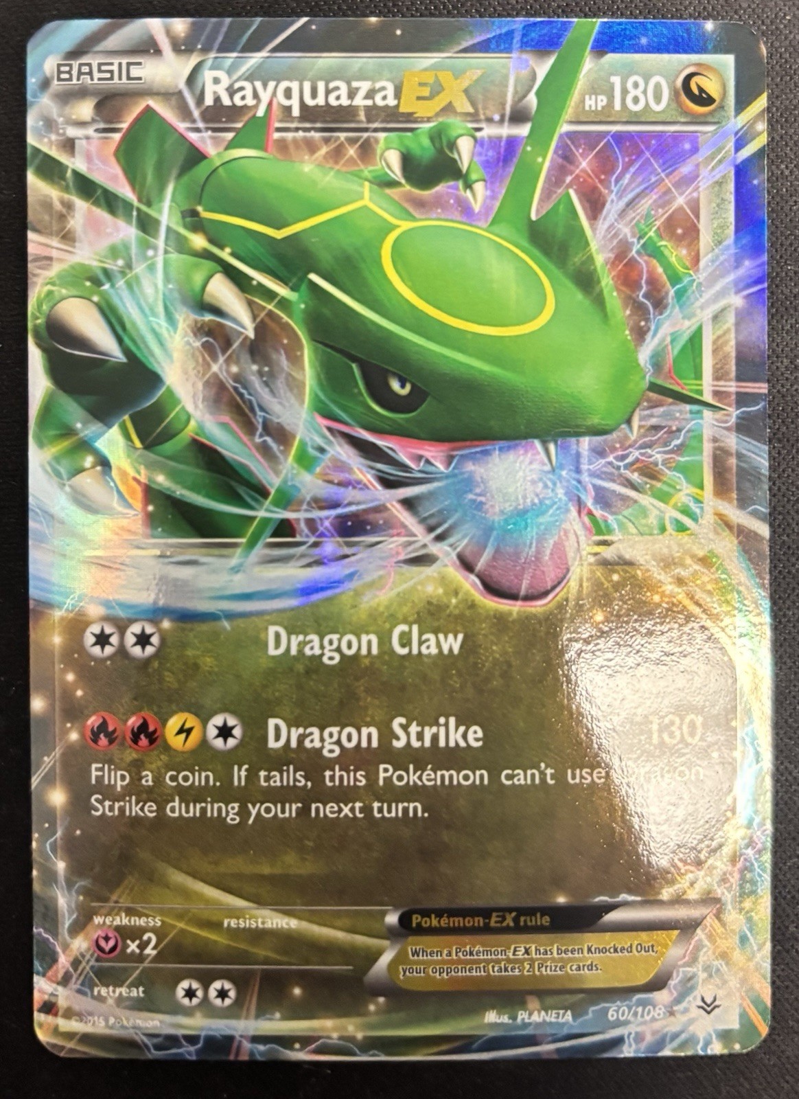 Rayquaza EX 60/108 XY - Roaring Skies Ultra Rare Pokemon Card