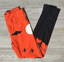 NEW Lularoe OS Halloween Haunted House Leggings Bats Skeletons Witch One Size