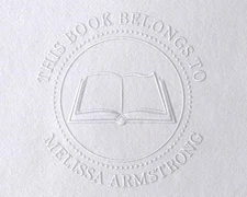 Custom Book Embosser Library Book Embosser 5+ Designs Ex Libris Custom Embosser