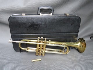 A GOOD WESTMINSTER by BESSON TRUMPET WITH CASE AND EXTENSION MOUTHPIECE TUBE
