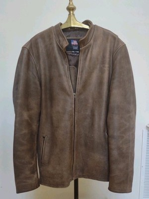 U.S. Wings Original  Vintage Oiled Nubuck Leather Indy Adventure Jacket XXL Lng 