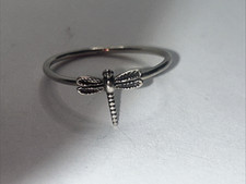 Sterling Silver Dragonfly Ring Size 6, 925