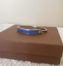 Vintage Mexican Sterling Silver Children s Bangle Turquoise