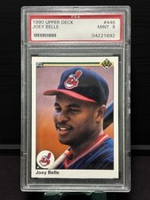 1990 Upper Deck Joey Belle #446 PSA 9 MINT Cleveland Indians Albert Belle Rookie
