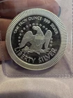 1 Troy Oz .999 Fine Silver Liberty Round Eagle & Bell – BU