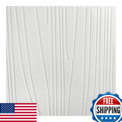 Graham & Brown Graham Brown Paintable Subway Stripes Wallpaper White 19784