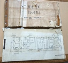 Original USAF MOD IV Radar “Student Notes” Tech. Drawings (SAM) (Nike Hercules)