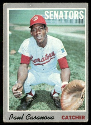1970 Topps Paul Casanova (Ink On Back) Washington Senators #84