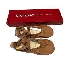 Capezio Hanami Ballet Slippers Womens Size 4.5M Brown Stretch