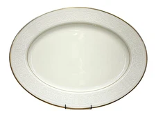 Noritake Tulane Vintage Ivory China Oval Medium Serving Platter #7562 13 5/8"