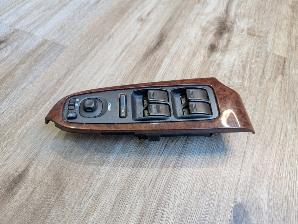 2001-2006 Acura MDX Driver Master Window Switch Wood Grain OEM Heated Assembly - Image 4 of 4