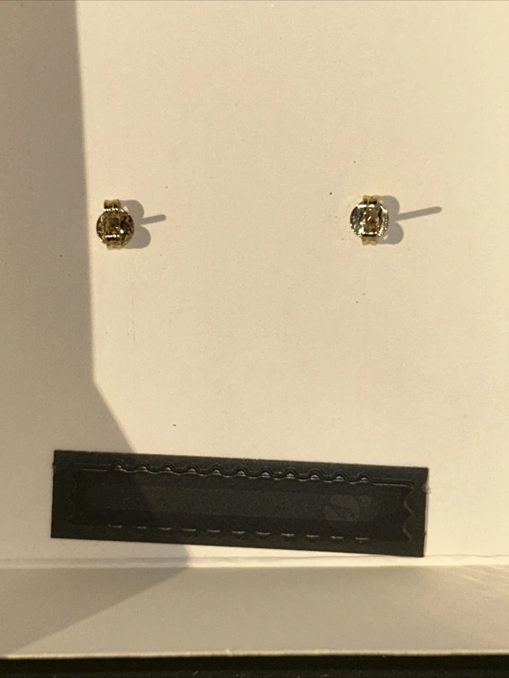 ТРЕНЕР открытый круг камень серьги-гвоздики золотой тон красный - Изображение 4 из 4