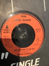 George Harrison . Got my mind set on you. 7" single. 1987. Dark Horse records