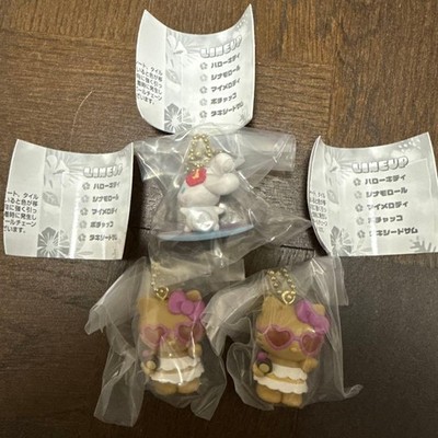 Sanrio Hello Kitty & Cinnamoroll Aloha Swing Mini Figures 3pc with Ball