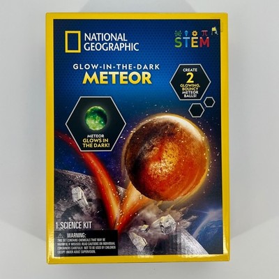 National Geographic Glow in the Dark Meteor STEM Science Kit Create 2 Balls
