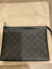Louis Vuitton Clutch Bag Monogram Eclipse Pochette Voyage MM