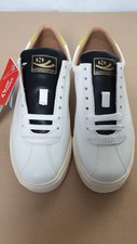 Image of Superga Womens 2843 Club S Soft Leather Trainers White/Lime Black