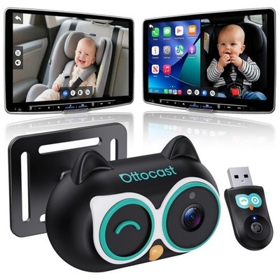 OTTOCAST Cabin Care 2-in-1 Wireless CarPlay Split-Screen Baby Auto Kamera 1080P
