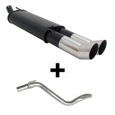 NOVUS SPORTAUSPUFF VW GOLF 3 2x90 DTM inkl. Verbindungsrohr MK3-V