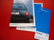 VW Golf III Variant Trendline - VR6 syncro  Prospekt Brochure + Preisliste 1996