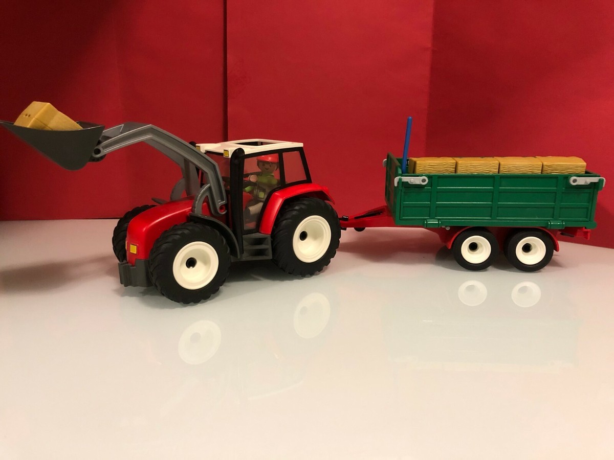 Tractor Agricola Tractores De Playmobil Con Remolque Playmobil