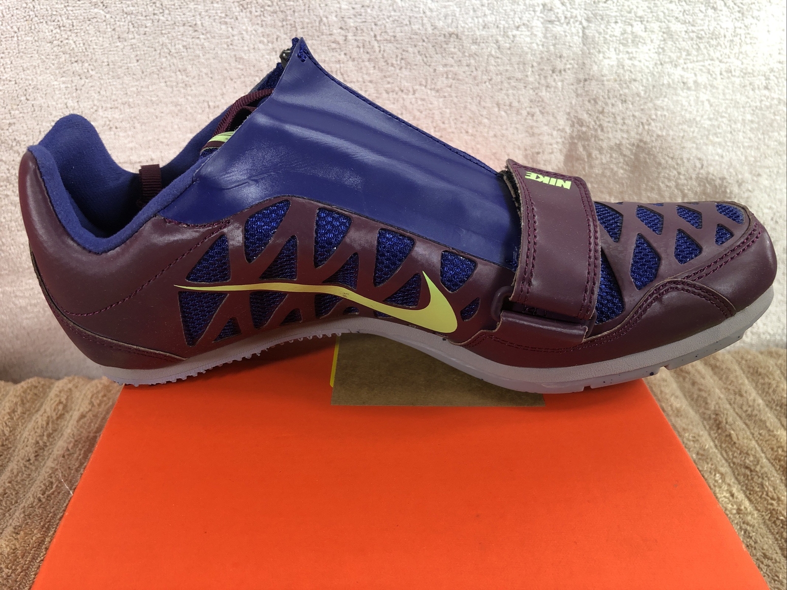 Nike Zoom LJ 4 Size 6.5 Long Jump Track Spikes Light Purple 415339602