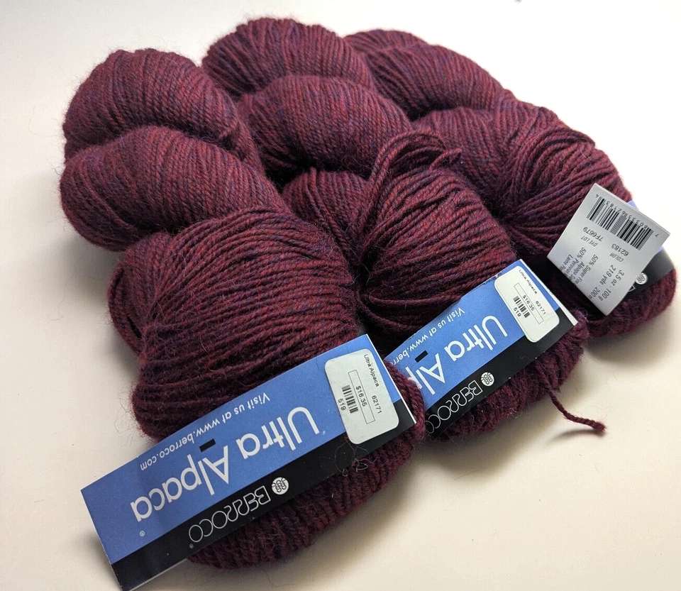 3 Berroco Ultra Alpaca Worsted 50% Alpaca/50% Lã 100gm/219yd 62171 Marrom DS - Imagem 2 de 2