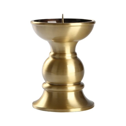 Candlestick Cup Buddhist Temple Brass Holder Desktop Decoration - Picture 2 of 8