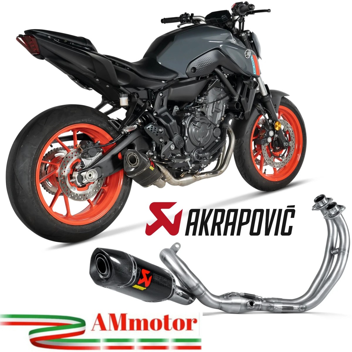 Akrapovic フルエキマフラー　mt07 2014-2020 Complete Exhaust Akrapovic Yamaha MT-07 2022 For Motorcycle Racing