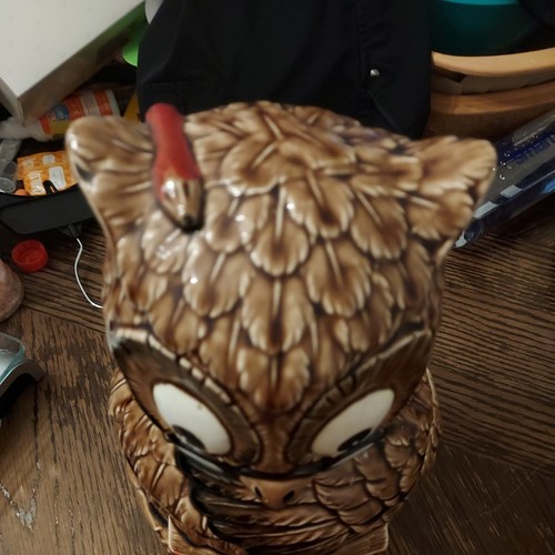 Vintage Wise Old Owl School Teacher Cookie Jar, Made in Japan - Picture 7 of 10