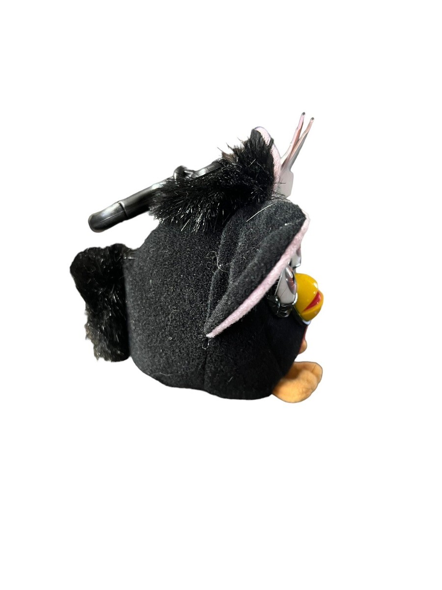 VTG Mini Furby Black Magic Keychain Clip Plush Talking 1999