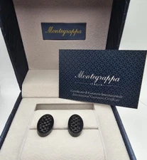 MONTEGRAPPA BATMAN CUFFLINKS GUNMETAL BLACK $395 LIMITED EDITION ONLY 500 MADE