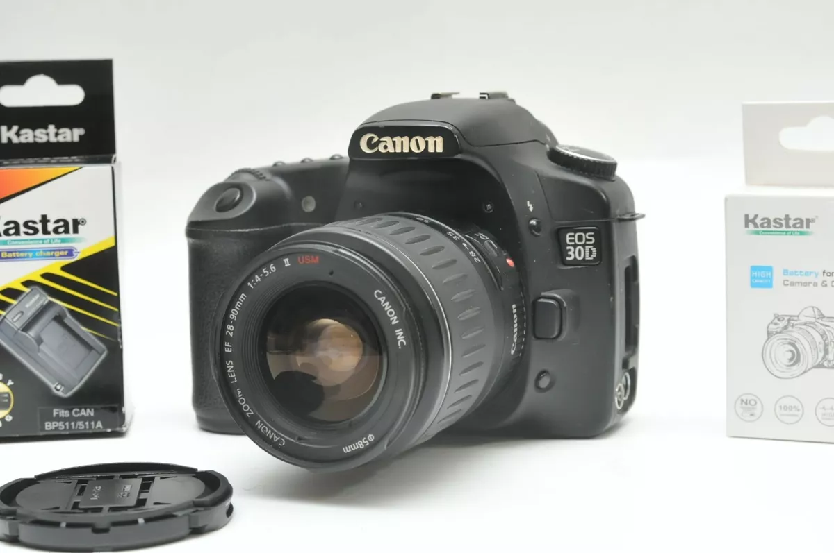 Canon EOS 30D 8.2MP Digital SLR Camera Kit with EF 28-90mm f/4-5.6